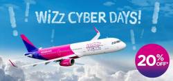«Кибер Понедельник» добрался до Wizzair. Скидки до 20%