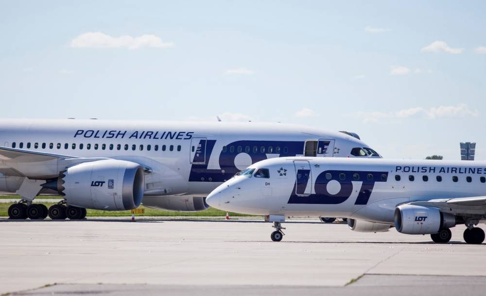 Скидки на билеты польских авиалиний ЛОТ