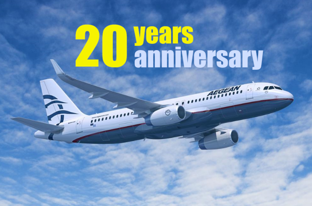 Скидки до 50% на билеты в честь 20-тилетия Aegean Airlines